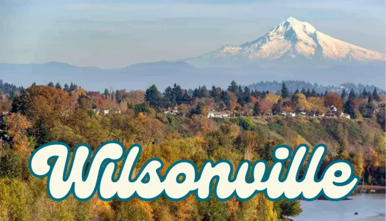 iew of Wilsonville neighborhood and Mt Hood in background